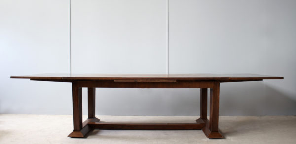 Rare Fine French Art Deco Walnut Dining Table by Jean-Charles Moreux - Image 5