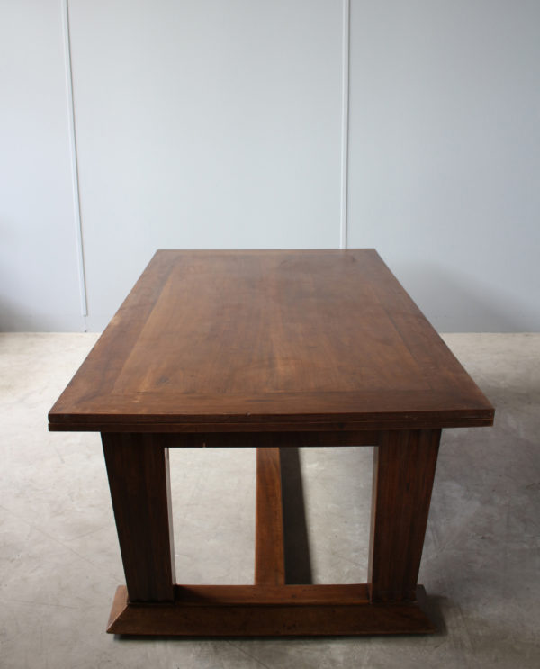 Rare Fine French Art Deco Walnut Dining Table by Jean-Charles Moreux - Image 10