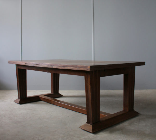 Rare Fine French Art Deco Walnut Dining Table by Jean-Charles Moreux - Image 6