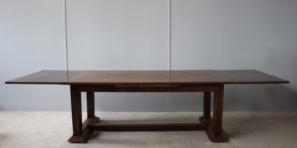 Rare Fine French Art Deco Walnut Dining Table by Jean-Charles Moreux - Image 4