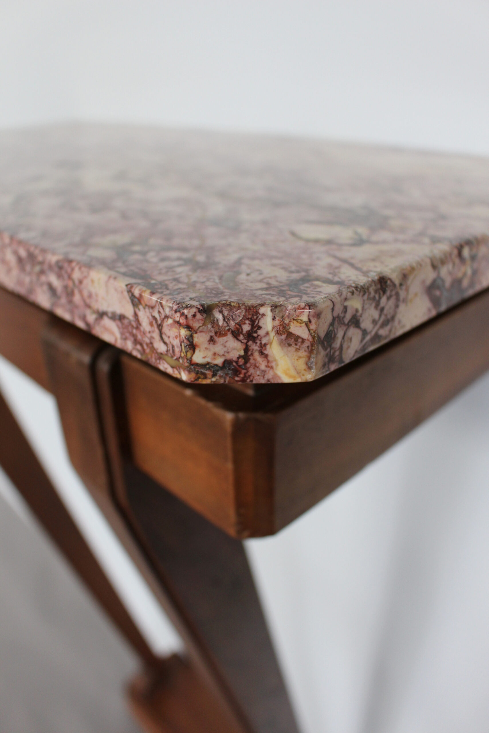 A Fine French Art Deco Mahogany Console and Marble Top - Image 7