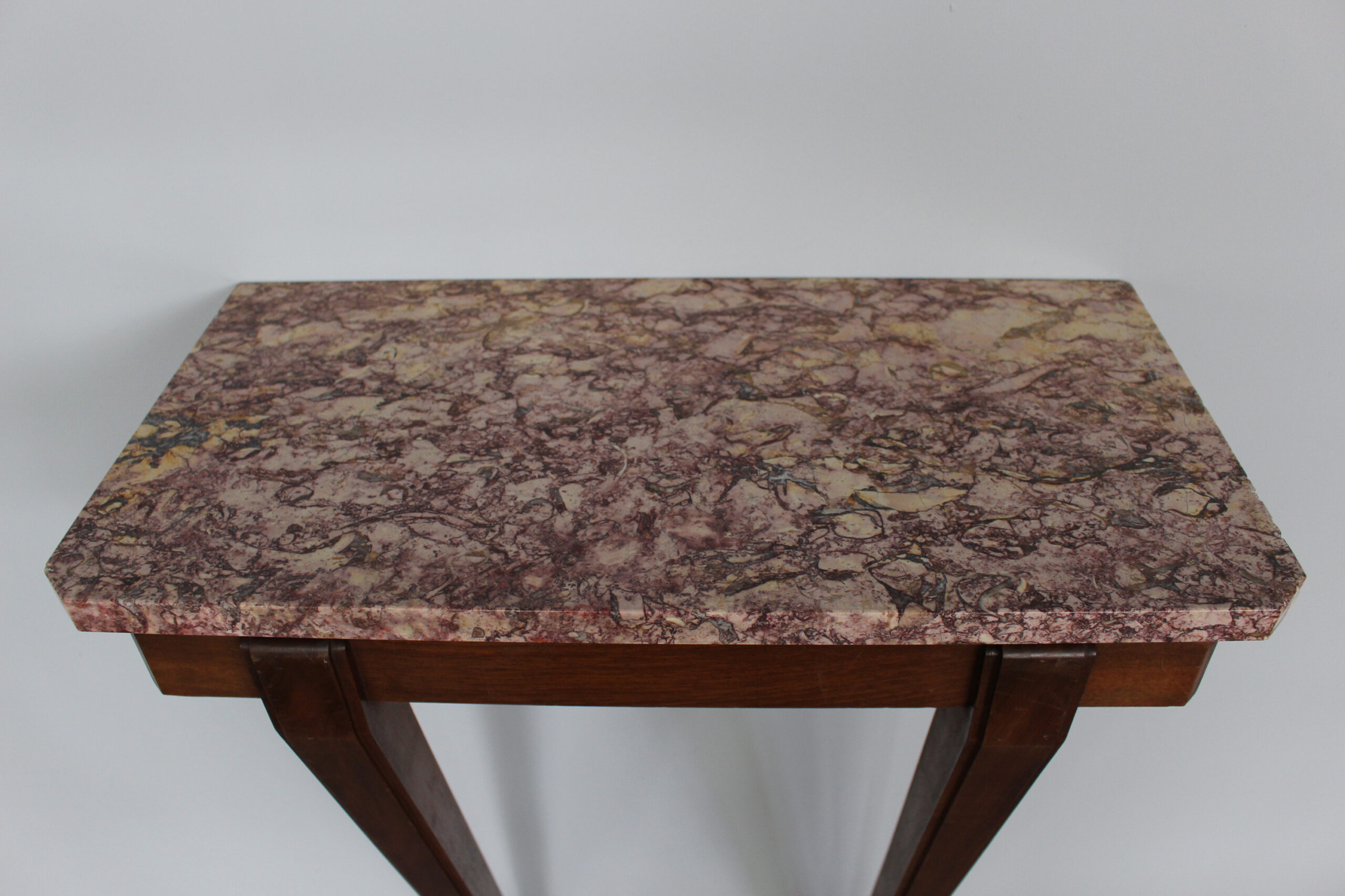 A Fine French Art Deco Mahogany Console and Marble Top - Image 5