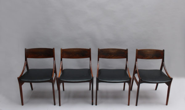 Set of Four 1960s Danish Chairs by Vestervig Erikson - Image 2