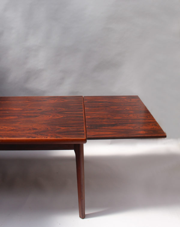 1960s Danish Rosewood Extendable Dining Table by Henning Kjærnulf - Image 14