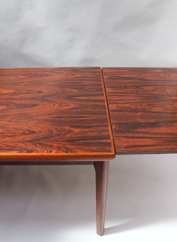 1960s Danish Rosewood Extendable Dining Table by Henning Kjærnulf - Image 15