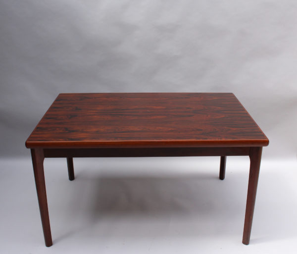 1960s Danish Rosewood Extendable Dining Table by Henning Kjærnulf - Image 2