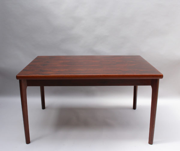 1960s Danish Rosewood Extendable Dining Table by Henning Kjærnulf - Image 3