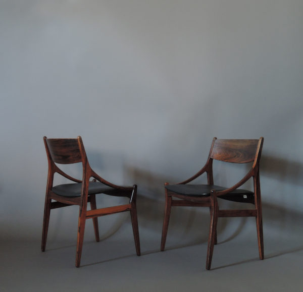 Set of Four 1960s Danish Chairs by Vestervig Erikson - Image 4