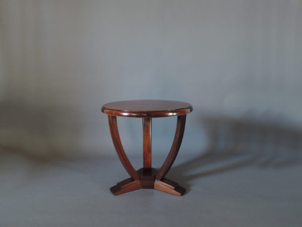 A Fine French Art Deco Mahogany Tripod Gueridon - Image 4