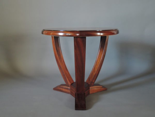 A Fine French Art Deco Mahogany Tripod Gueridon - Image 2