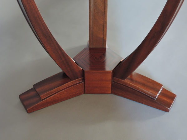 A Fine French Art Deco Mahogany Tripod Gueridon - Image 7