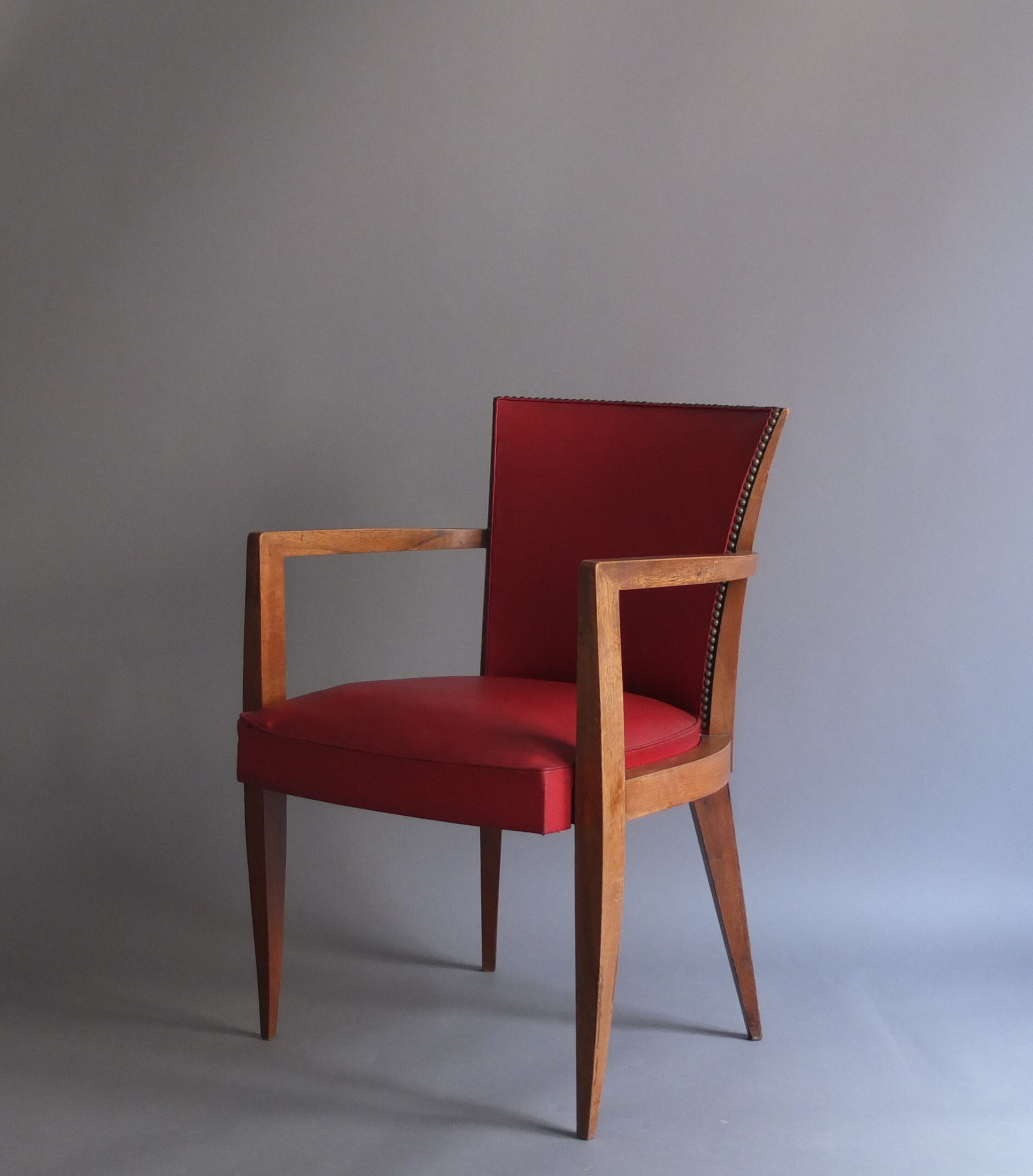 Set of Four French Art Deco Bridge Chairs - Image 3