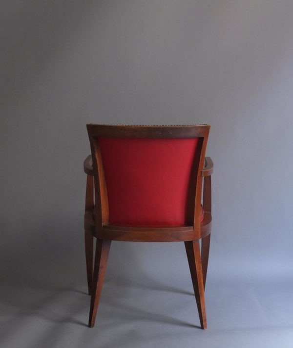 Set of Four French Art Deco Bridge Chairs - Image 6