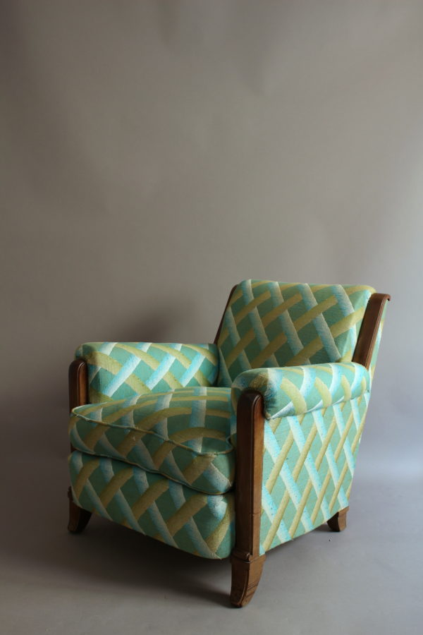 A Pair of Fine French Art Deco Club Chairs - Image 3