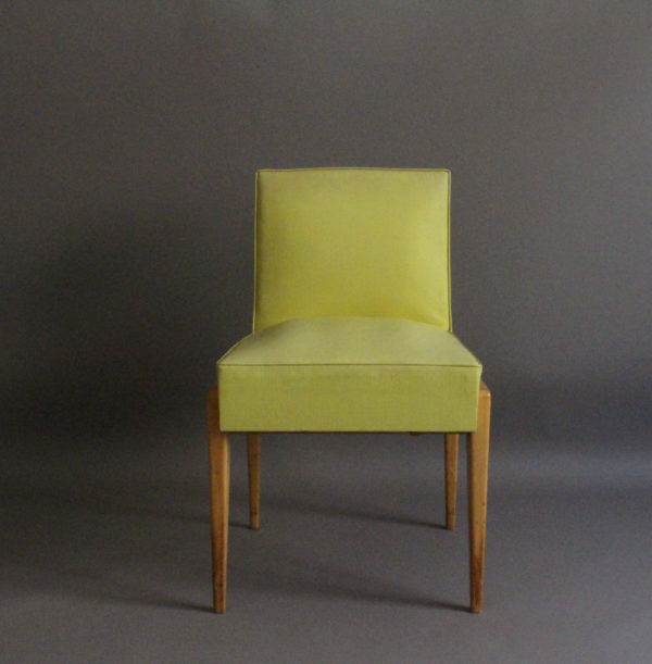 Set of 4 French 1950's Sycamore Chairs by Verot et Clement - Image 4