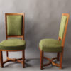 11 Fine French Art Deco Oak Side Chairs by Arbus (a matching armchair available)
