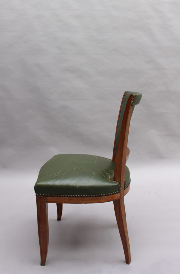 Set of 4 Fine French Art Deco Rosewood Chairs (4 matching arm chairs available) - Image 7