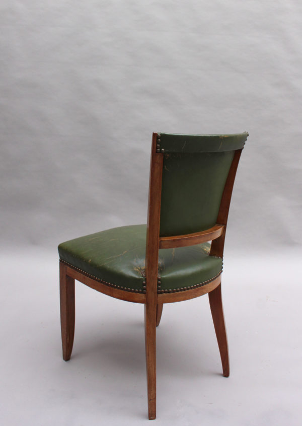 Set of 4 Fine French Art Deco Rosewood Chairs (4 matching arm chairs available) - Image 8