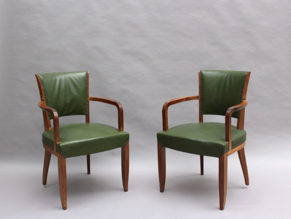 Set of 4 Fine French Art Deco Rosewood Chairs (4 matching arm chairs available) - Image 12