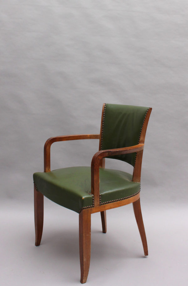 Set of Four Fine French Art Deco Rosewood Armchairs - Image 3