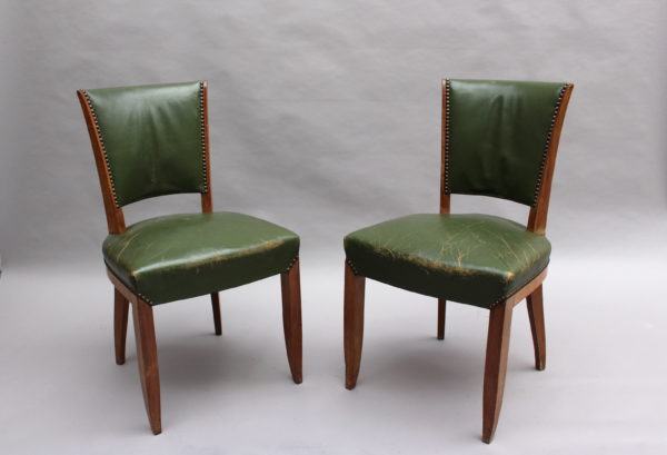 Set of 4 Fine French Art Deco Rosewood Chairs (4 matching arm chairs available) - Image 3