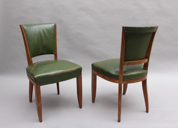 Set of 4 Fine French Art Deco Rosewood Chairs (4 matching arm chairs available) - Image 4