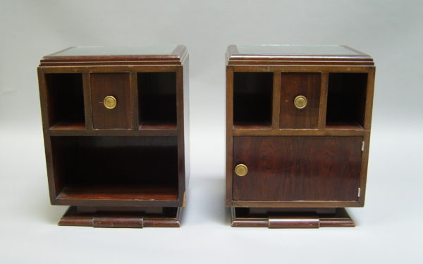 Pair of French Art Deco Side Tables or Night Stands - Image 9