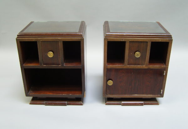 Pair of French Art Deco Side Tables or Night Stands - Image 10