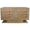 Fine Large French Midcentury Elm Chest of Drawers