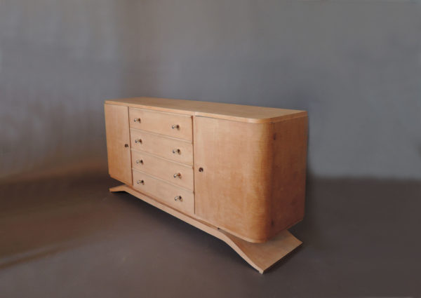 Fine French Art Deco Sycamore Commode - Image 5