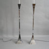 Two Chromed Floor Lamp by A. Montagna Grillo and A. Tonello