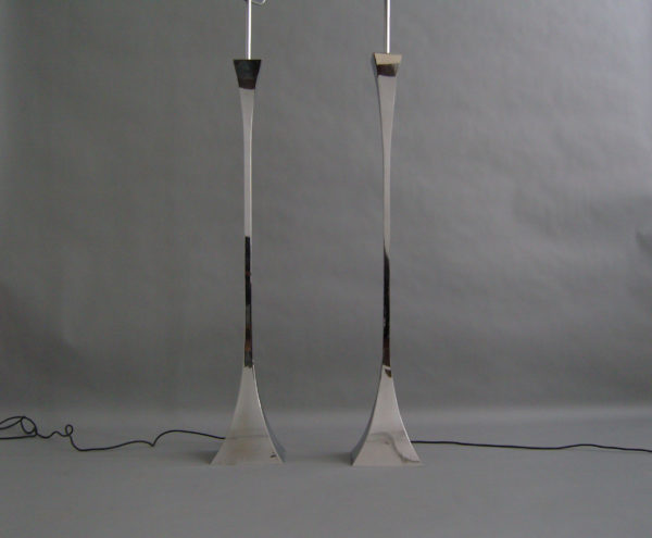 Two Chromed Floor Lamp by A. Montagna Grillo and A. Tonello - Image 7