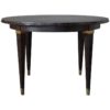 Fine French Art Deco Extendable Macassar Ebony Round Table by Dominique