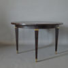 Fine French Art Deco Extendable Macassar Ebony Round Table by Dominique