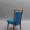 Set of Six Fine French 1950s Beechwood Chairs