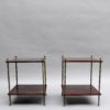 Pair of Fine French Bronze and Chinese Lacquer Side Tables Attributed to Baguès