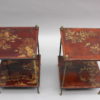Pair of Fine French Bronze and Chinese Lacquer Side Tables Attributed to Baguès