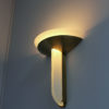 A Fine Large French Art Deco Bronze and Glass Wall Light by Perzel