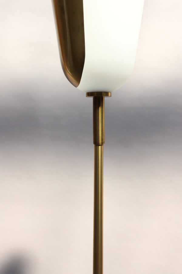 Fine French Midcentury Bronze and Glass Floor Lamp by Perzel - Image 8