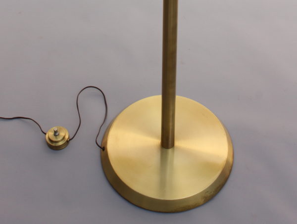 Fine French Midcentury Bronze and Glass Floor Lamp by Perzel - Image 10