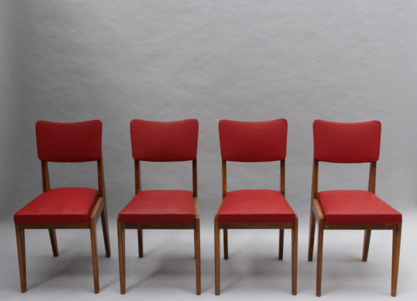 Set of Four French Midcentury Chairs - Image 2