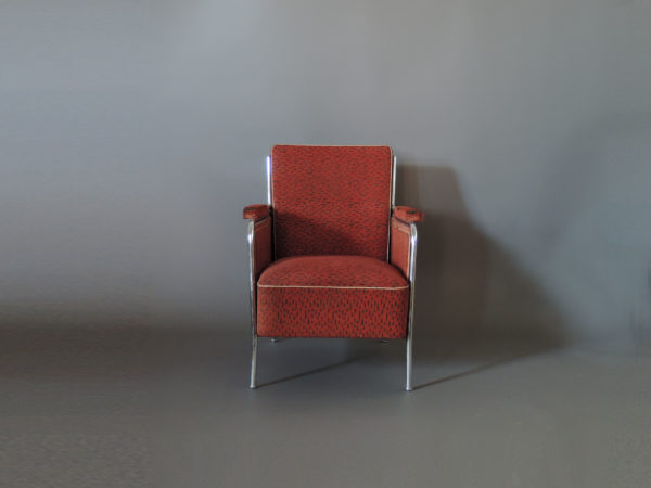 Czech 1930s Tubular Chrome Armchair - Image 4