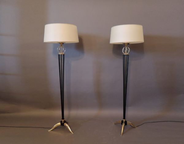 Pair of French Midcentury Floor Lamp by Arlus - Image 3