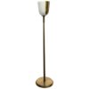 Fine French Midcentury Bronze and Glass Floor Lamp by Perzel
