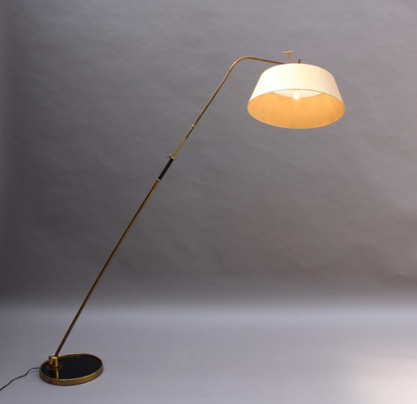 Fine French 1950s Adjustable Floor Lamps by Lunel - Image 9