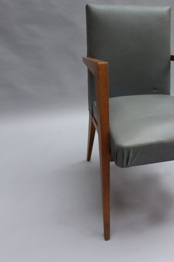 Pair of Fine French 1950s Bridge Armchairs - Image 12