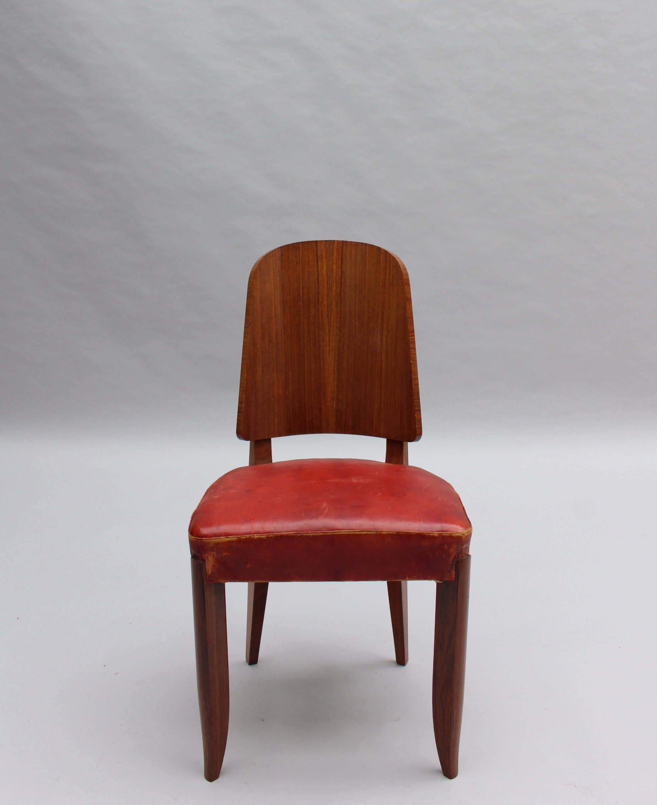 Set of 8 French Art Deco Palisander Chairs by Maxime Old (6 side + 2 arm) - Image 5