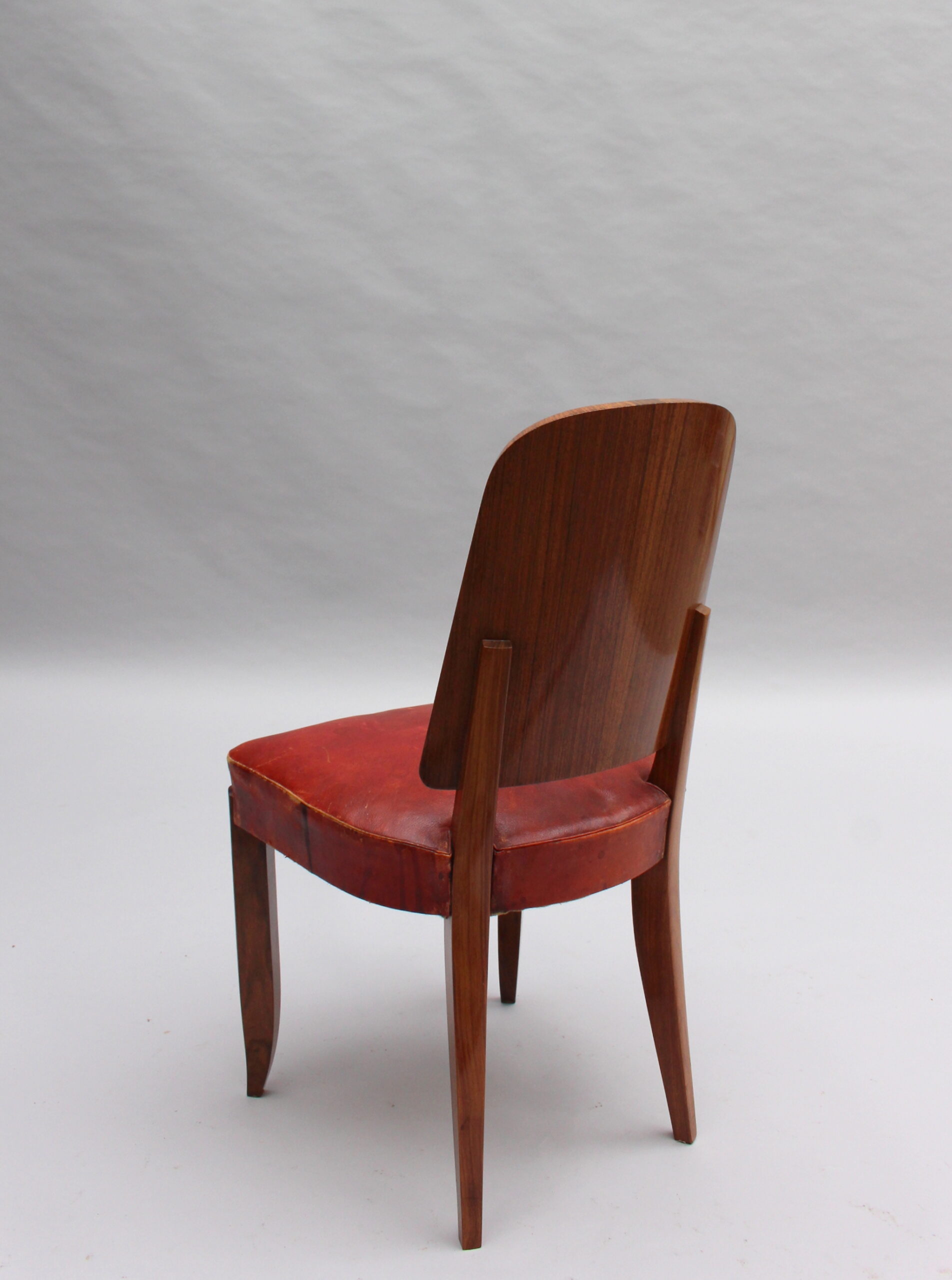 Set of 8 French Art Deco Palisander Chairs by Maxime Old (6 side + 2 arm) - Image 8