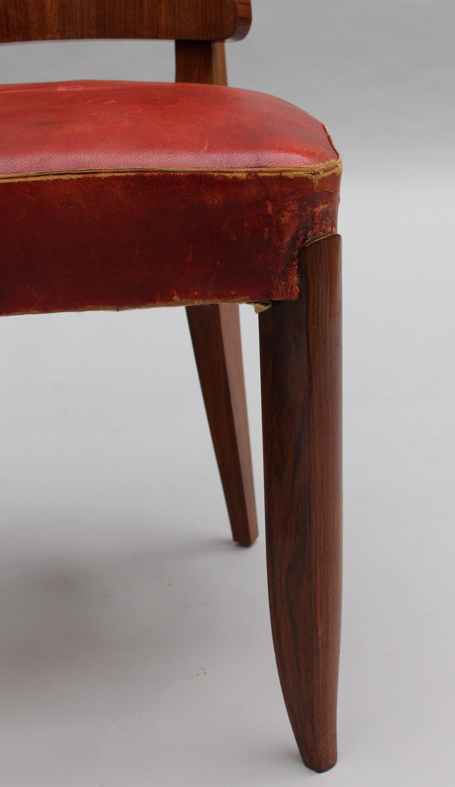 Set of 8 French Art Deco Palisander Chairs by Maxime Old (6 side + 2 arm) - Image 17