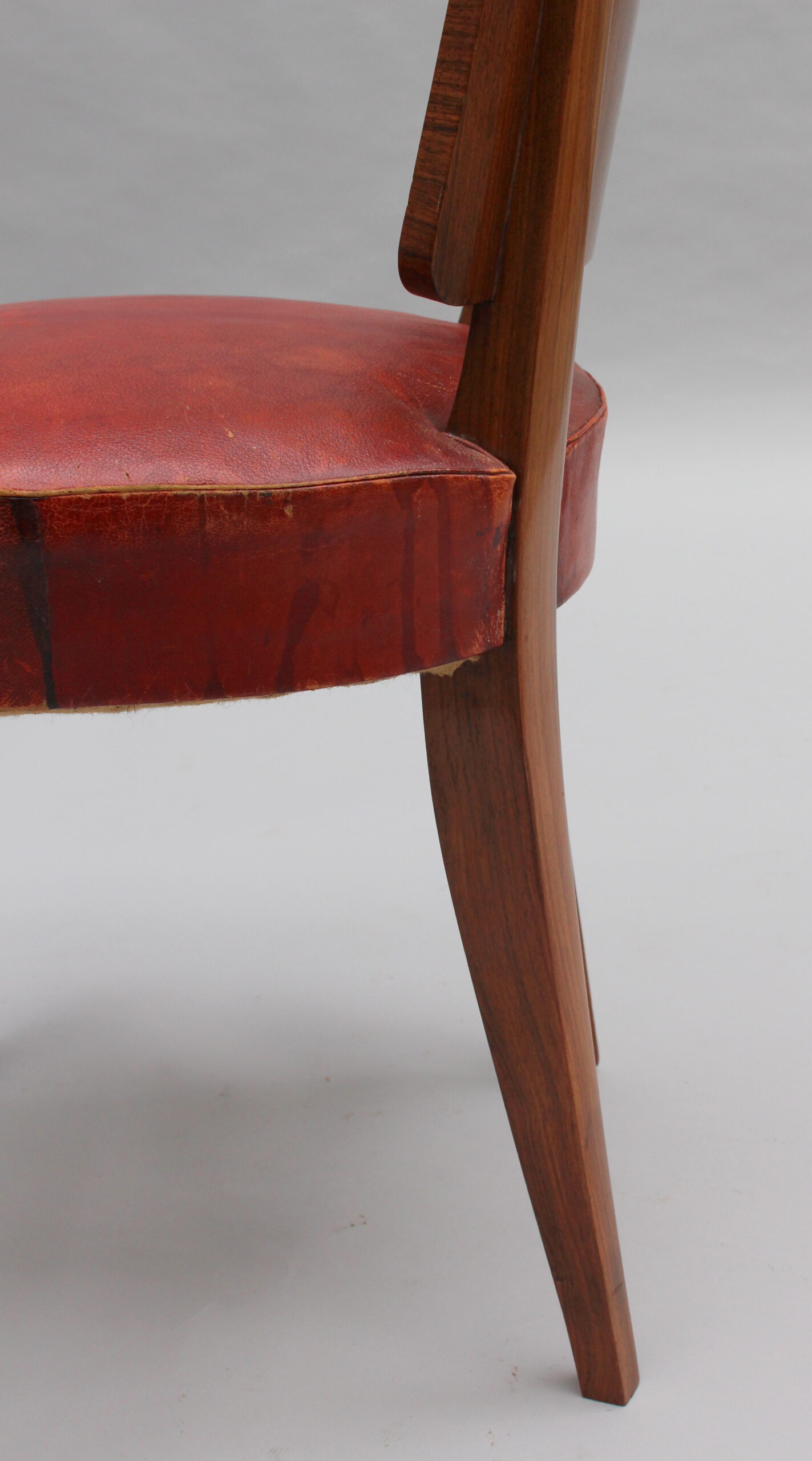 Set of 8 French Art Deco Palisander Chairs by Maxime Old (6 side + 2 arm) - Image 18